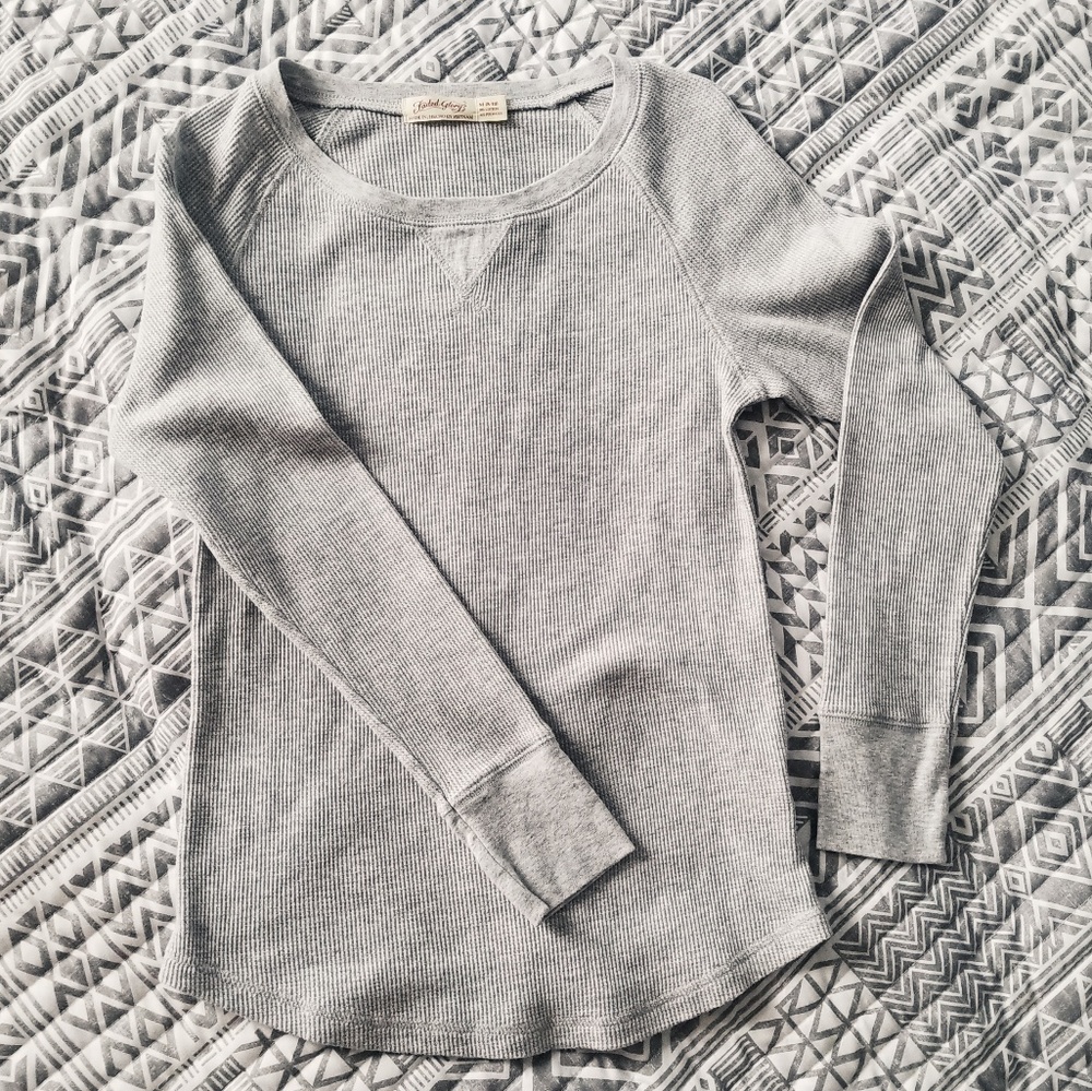 Heather Gray Thermal Tee